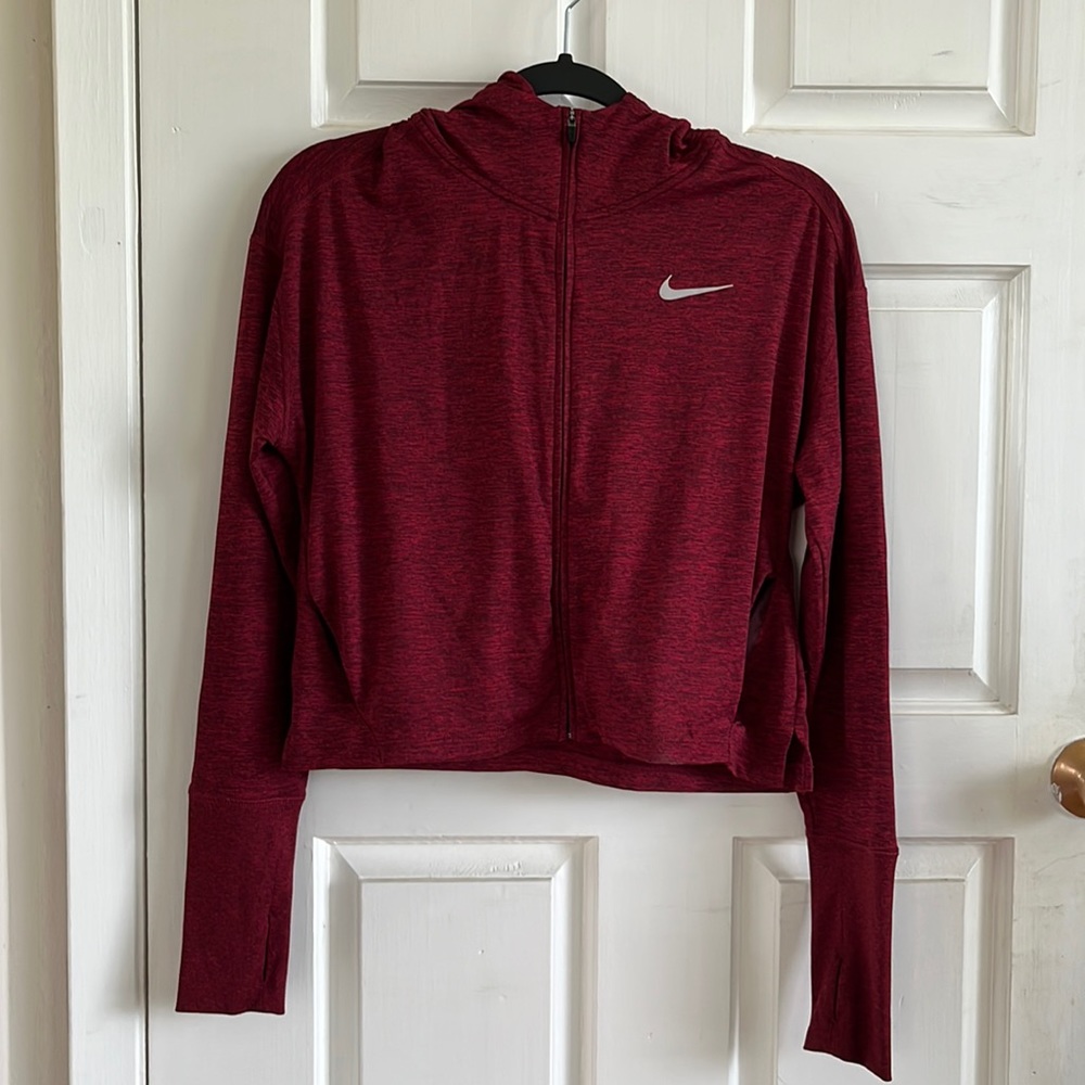 Red Nike Running Dri-Fit Hoodie